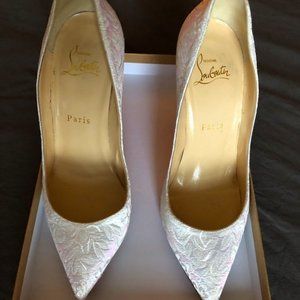christian louboutin 37.5 (7.5 womens) pigalle foll